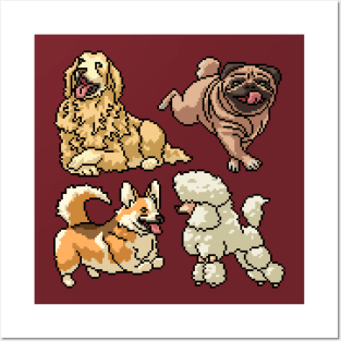 Pixel Dogs Collection Posters and Art